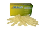 Латексные текстурированные перчатки "Bi-Safe" в гроссовой коробке